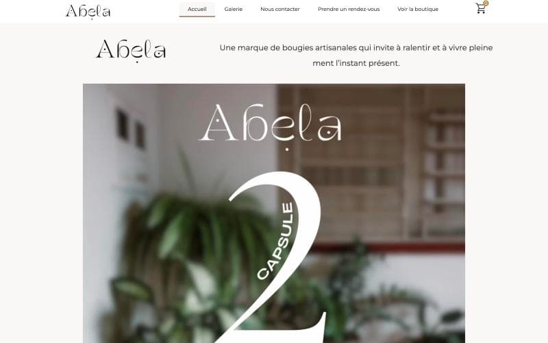 Aperçu : Boutique en ligne de bougies artisanales